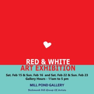 Members Exhibition and Sale - Red and White