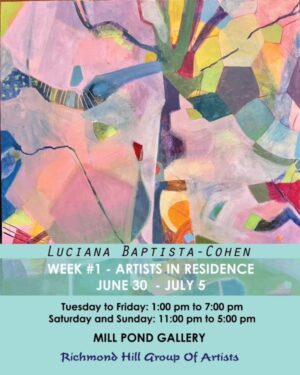 WEEK #1 - Summer Artists in Residence