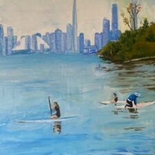 Paddleboarders at Centre Island